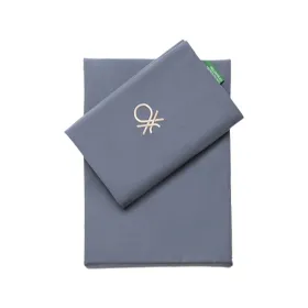 Duvet cover set Benetton TEVERE Dark blue 150 x 240 cm 2 Pieces