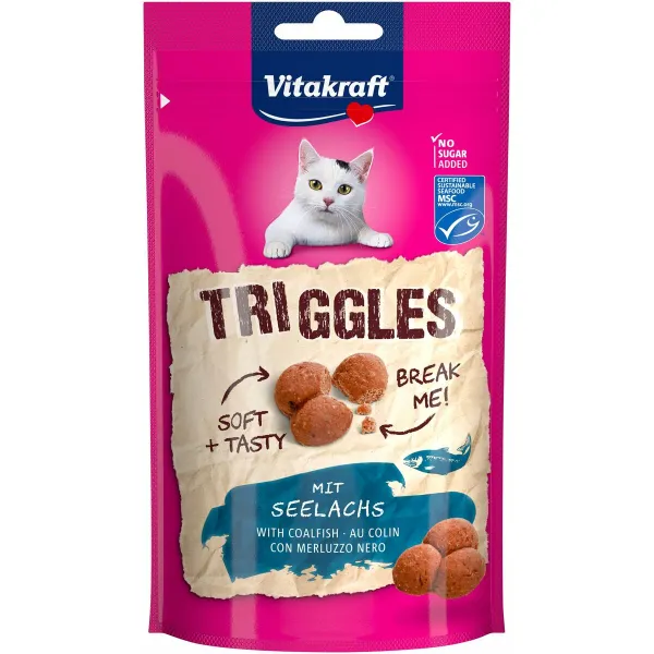Snack for Cats Vitakraft Triggles Coalfish Рыба 40 g