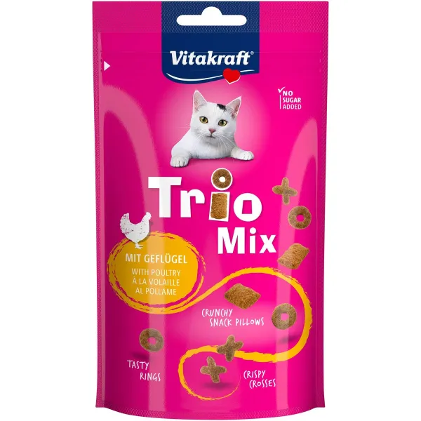 Snack for Cats Vitakraft Trio Mix Poultry птицы 60 g