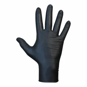Nitrile gloves JUBA Agility Grip Black Powder-free 50 Units