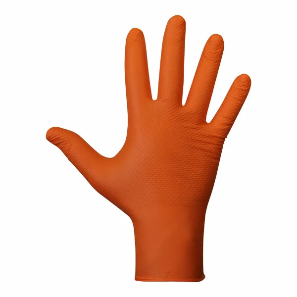 Nitriilikäsineet JUBA Agility Grip Oranssi Puuteriton 50 osaa