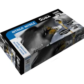 Nitrile gloves JUBA Black Powder-free Box (50 Units)