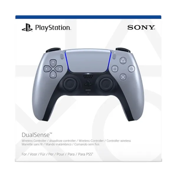 PS5 DualSense -ohjain Sony gamepad Hopeinen