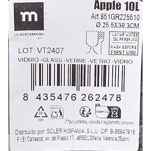 Karafe La Mediterránea Apple 10 L (Atjaunots B)