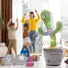 Ladattava tanssiva ja puhuva kaktus musiikilla ja monivärisillä LED-valoilla Cacxi InnovaGoods Vihreä (Kunnostetut Tuotteet A)