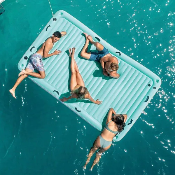 Ilmapatja Intex Water Lounge 310 x 183 cm Valkoinen Turkoosi