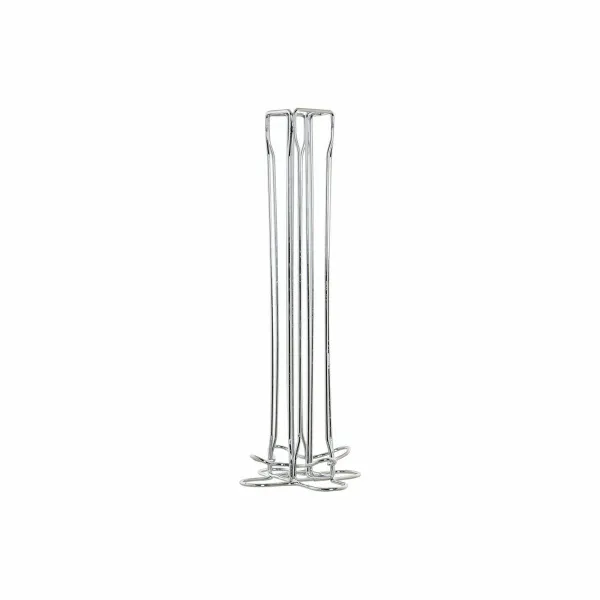 Kafijas Kapsulu Organizators DKD Home Decor Sudrabains Metāls Plastmasa 13 x 13 x 37 cm
