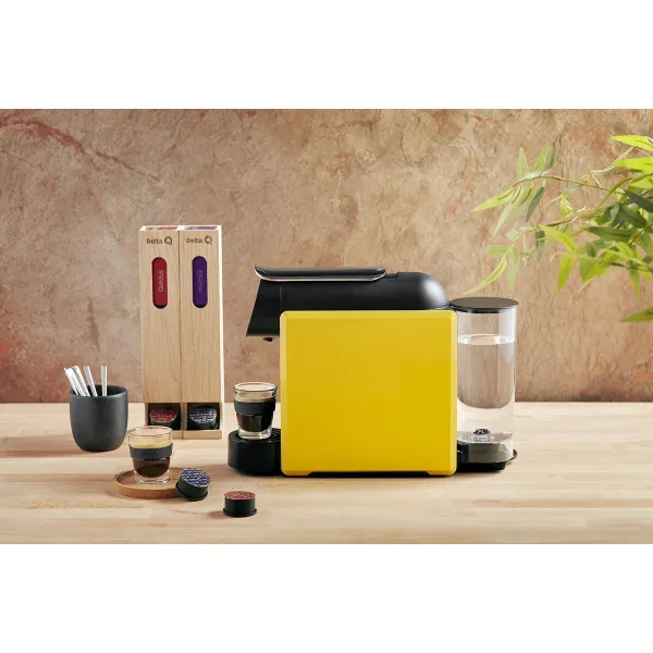 Capsule Coffee Machine MINI QOOL AMARILLA 19 bar (1 L)