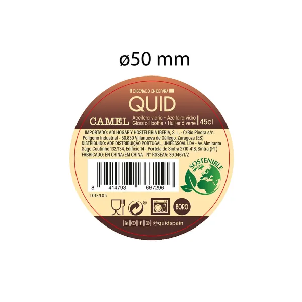 Menāža Quid Caurspīdīgs Stikls (0,45 L)