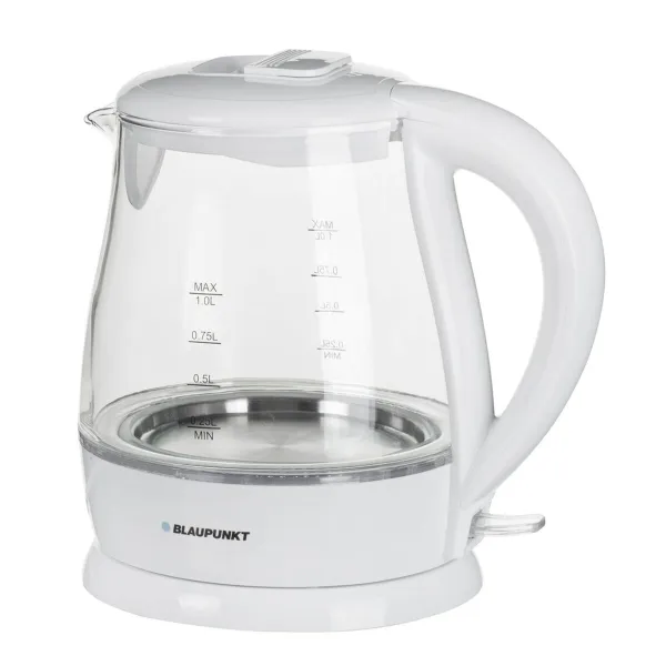 Tējkanna Blaupunkt EKG301  Balts Stikls Alumīnijs 1630 W 1 L