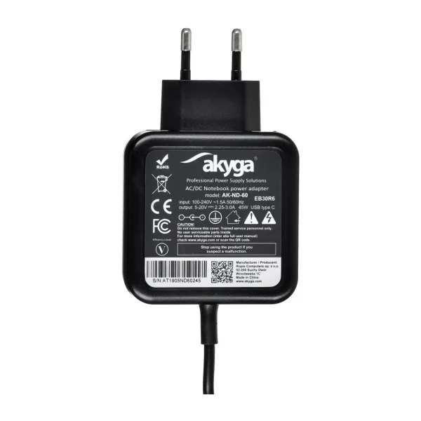 Sülearvuti Laadija Akyga AK-ND-60 45 W