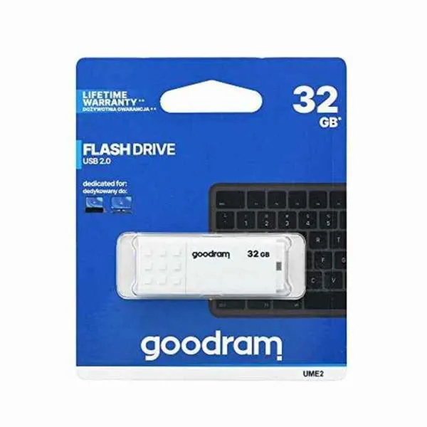 USB atmintukas GoodRam UME2-0320W0R11 5 MB/s-20 MB/s Balta 32 GB