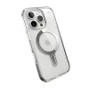 Speck Presidio Perfect-Clear ClickLock & MagSafe - iPhone 16 Pro Case (Clear / Chrome Finish / Serene Silver)