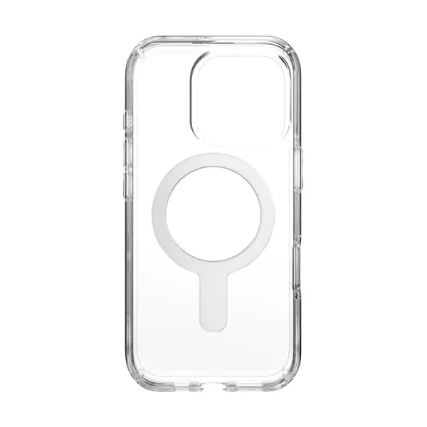 Speck Presidio Perfect-Clear ClickLock & MagSafe - iPhone 16 Pro Case (Clear / Chrome Finish / Serene Silver)