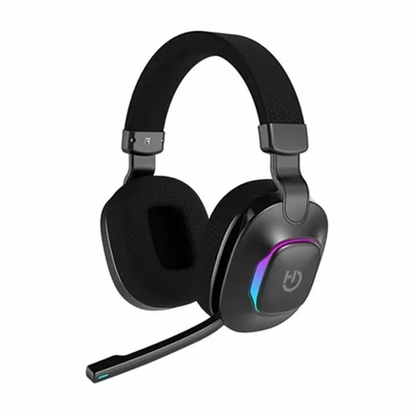 Headphones with Headband Hiditec Vortex ARGB Black Multicolour