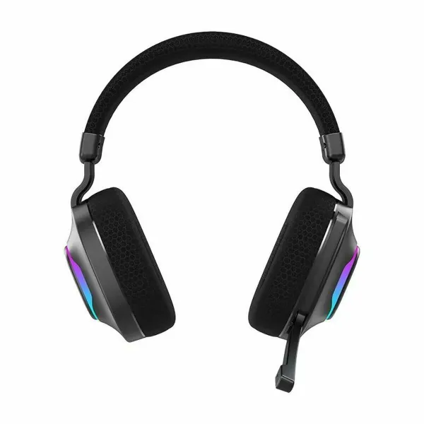Headphones with Headband Hiditec Vortex ARGB Black Multicolour