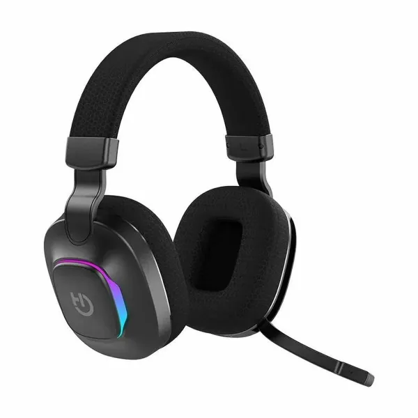 Headphones with Headband Hiditec Vortex ARGB Black Multicolour