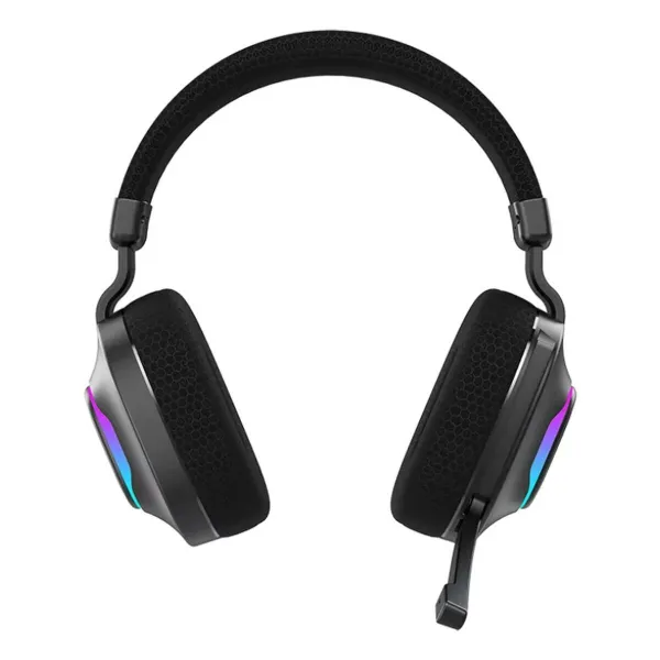 Headphones with Headband Hiditec Vortex ARGB Black Multicolour