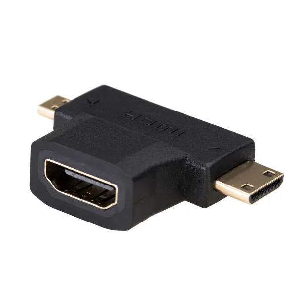 HDMI - Micro HDMI adapteris Akyga AK-AD-23 Mini HDMI Juoda