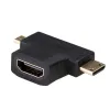 HDMI - Micro HDMI adapteris Akyga AK-AD-23 Mini HDMI Juoda