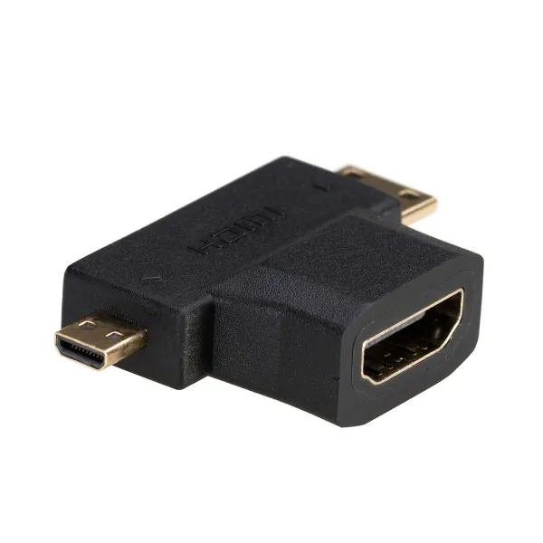 HDMI -Micro HDMI adapteri Akyga AK-AD-23 Mini HDMI Musta