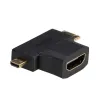 HDMI -Micro HDMI adapteri Akyga AK-AD-23 Mini HDMI Musta
