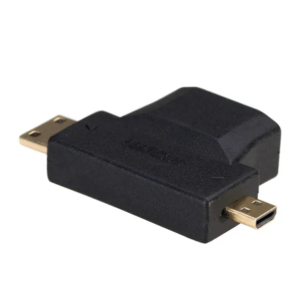 HDMI - Micro HDMI adapteris Akyga AK-AD-23 Mini HDMI Juoda