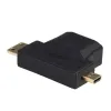 HDMI -Micro HDMI adapteri Akyga AK-AD-23 Mini HDMI Musta