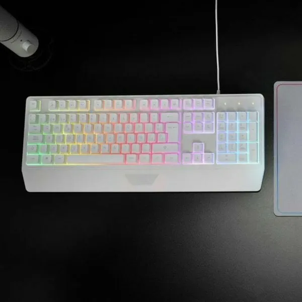 Gaming Mouse Mars Gaming MK124WES White Spanish Qwerty