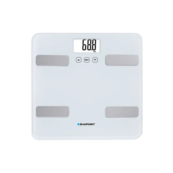 Skaitmeninės vonios kambario svarstyklės Blaupunkt BSM501 Balta Metalinis 150 kg