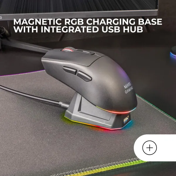 Gaming Mouse Mars Gaming MMT3 Black