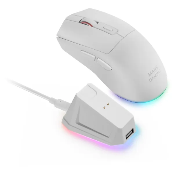 Mouse Mars Gaming MMT3W White Black