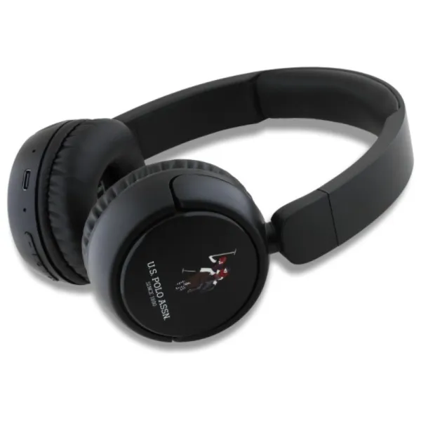 US Polo Assn DH Color Logo - Wireless Over-Ear Bluetooth Headphones V5.3 (black)