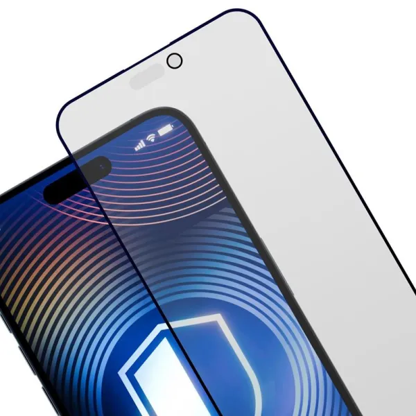 3mk HardGlass Matt Max Privacy - Matte Tempered Glass with Privacy Filter for iPhone 16 / iPhone 15