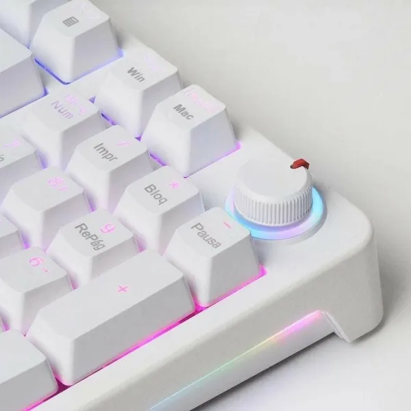 Gaming Keyboard Mars Gaming MKPROWYES White Spanish Qwerty