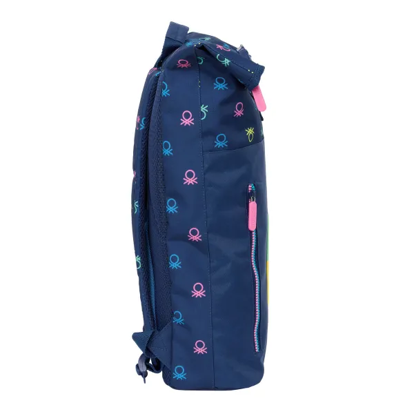 Portatīvā datora mugursoma Benetton Cool Tumši Zils 28 x 42 x 13 cm