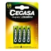 LR03 Alkaline baterijas Cegasa LR03 1,5V (4 uds)