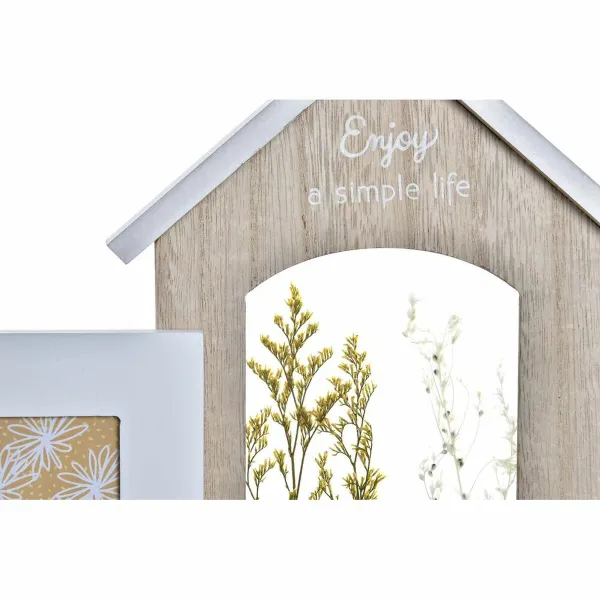 Foto rāmis DKD Home Decor Koks Zieds Dabisks (42 x 7 x 29 cm) (2 gb.)