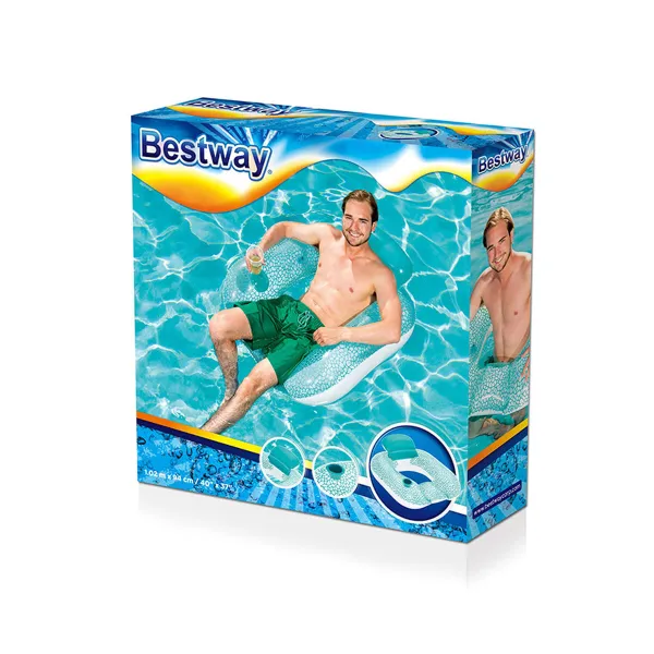 Täytettävä uimatuoli Bestway 84 x 84 x 23 cm 102 x 94 cm