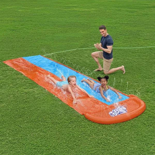 Ūdens Slidkalniņš Bestway 488 x 138 cm Slīdēšana Dubultā