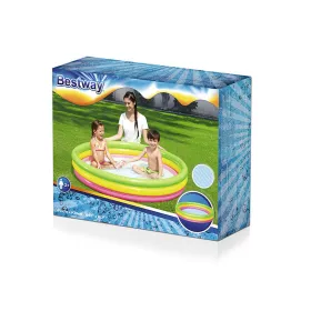 Inflatable rainbow pool 152cm Bestway 51103