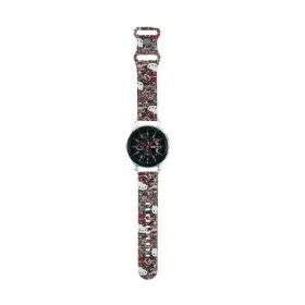 Hello Kitty Silicone Tags Graffiti - Universal strap for smartwatch 22 mm (pink)