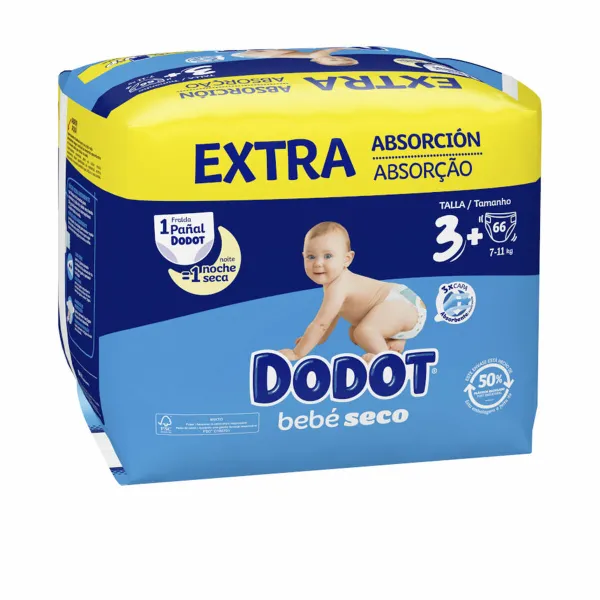 Kertakäyttövaipat Dodot Etapas Extra 3 (66 osaa)