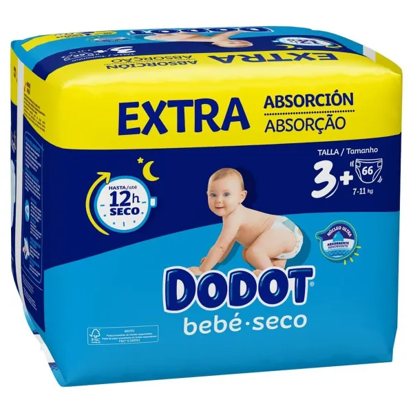 Disposable nappies Dodot Etapas Extra 3 (66 Units)