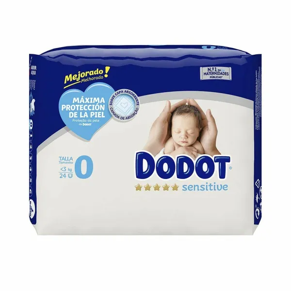 Vienreizlietojami autiņi Dodot Sensitive 0 Izmērs0 (24 uds)