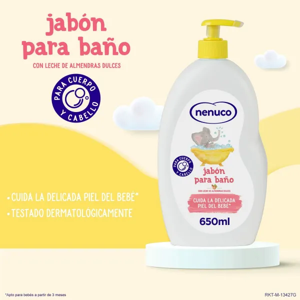 Детский гель Nenuco BAÑO HIDRATANTE 650 ml