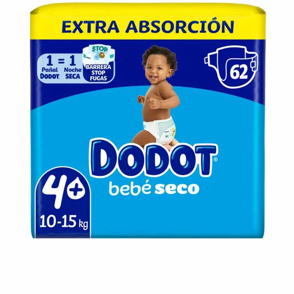 Одноразовые подгузники Dodot Etapas Extra 4 10-15 kg (62 штук)