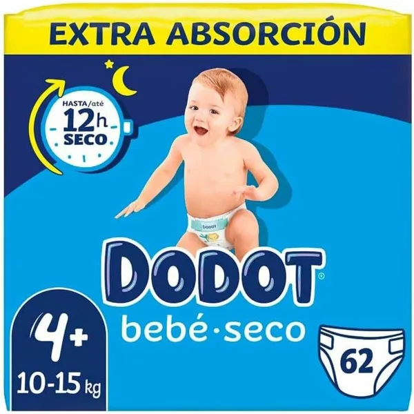 Одноразовые подгузники Dodot Etapas Extra 4 10-15 kg (62 штук)