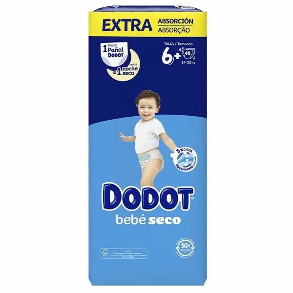 Kertakäyttövaipat Dodot Etapas Extra 6 (48 osaa)