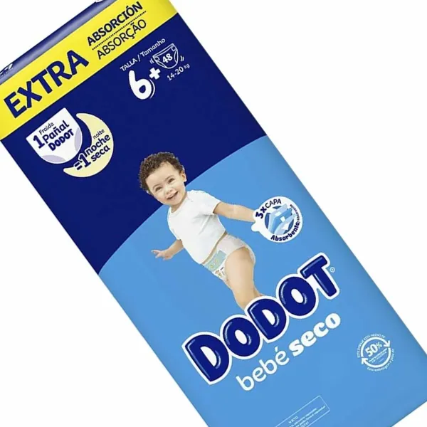Kertakäyttövaipat Dodot Etapas Extra 6 (48 osaa)
